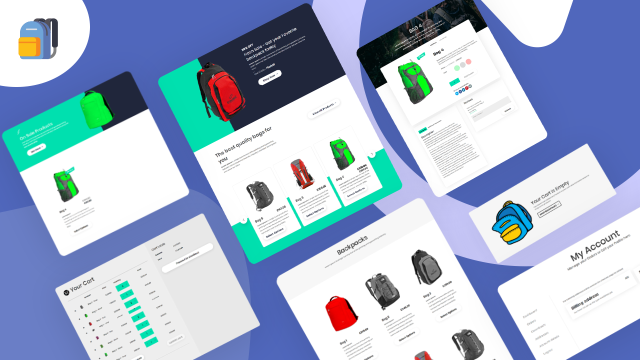 Backpack Shop Layout pack - Bodycommerce Backpack Shop Layout pack - Bodycommerce