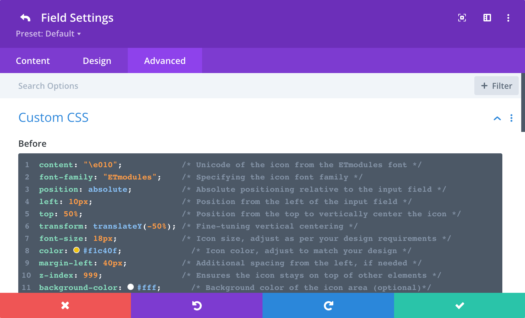 Divi Contact Form field custom CSS Divi Contact Form field custom CSS