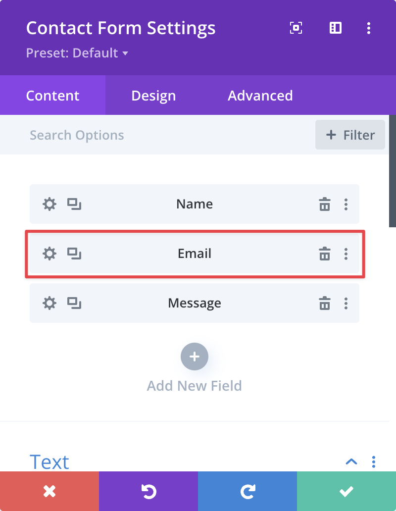 Divi Contact Form Settings Divi Contact Form Settings